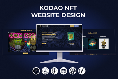 Kodao NFT Website Design by taibacreations ecommerce website elementor figma web design website