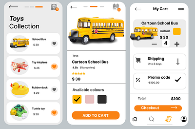 Toys Shop app Design appdesign branding design graphic design ui uiux uiux design web design