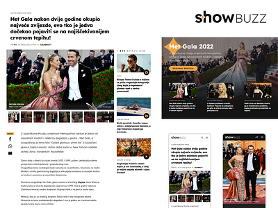 Redesign of a popular entertainment news portal design entertainment media news showbizz ui ux webdesign