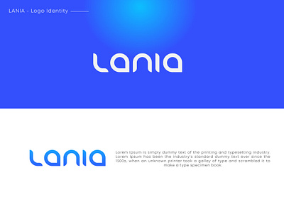 LANIA branding logo graphic design logo logo design modern logo tech logo technology logo typography