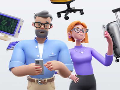 3D Mashup 2023 3d animation blender branding c4d character character design illustration keyvisual motion graphics render walkcycle