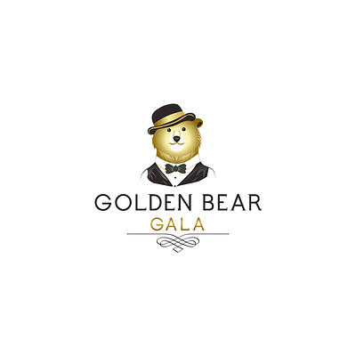 Golden Bear Gala art bear branding design gala golden graphic design icon illustration logo vector