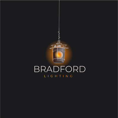 Bradford Lighting art black bradford branding design graphic design icon illustration lighting logo vector