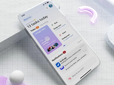 GPT Task Management AI App - Meeting Alerts & Notifications ai aiassistance animation app app design design gpt multitasking app management meeting management meeting reminders mobile mobile app mobile app design multitasking multitasking app mutlitask openai productivity task management tasks