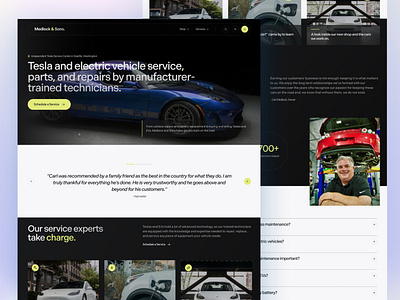 Web Design: Medlock & Sons! ⚡️ branding corporate website design illustration landing logo tesla website ui webdesign website