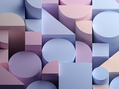 Geometric design 3d abstract art background blender branding clean color colorful cover design geometric illustration minimal minimalist pastel render shape simple visual