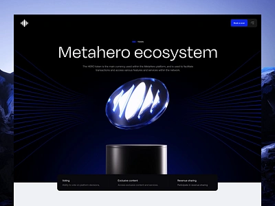 Metahero Ecosystem Subpage branding crypto ecosystem hero human metahero scroll subpage token ui