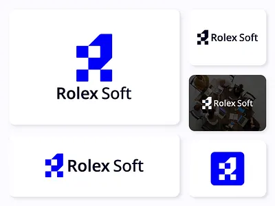 Rolex Soft, (Letter R) Modern Letter Logo Design Concept branding design graphic design illustration letter r logo logo logo design logo make r r letter logo r logo r modern logo rolex soft rolex soft logo soft logo tech logo ui ux vector