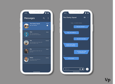 Direct Message UI Design app dailyui design figma ui ux uxdesign