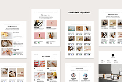 Product Catalog Templates canva canva template layout design product templates template