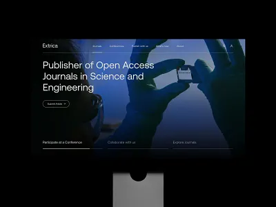 Extrica Web Design design graphic design home page landing minimal outer tech typography ui ui design uiux