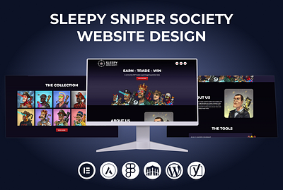 Sleepy sniper society Website Design attractive website business website design graphic design illustration landing page logo responsive website ui web design