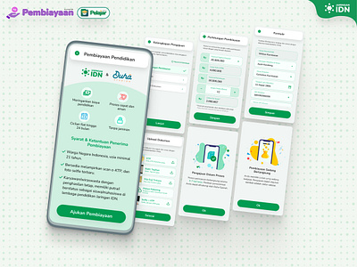 Pembiayaan - Student Financing (Pelajar App) app design figma figmadesign financing mobile app ui