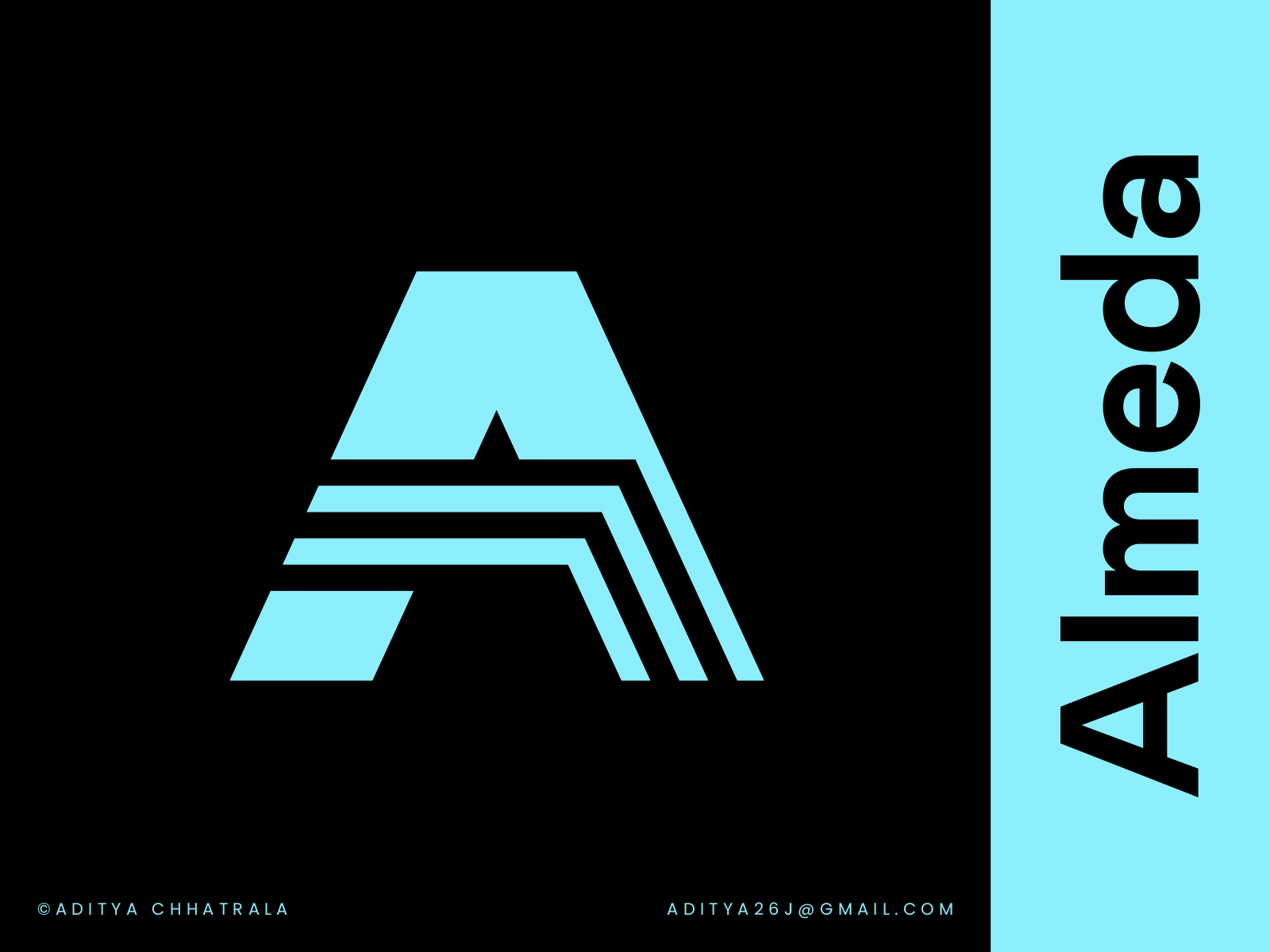 Almeda - Travel logo design, branding, identity a b c d e f g h i j k l m n agency booking brand identity branding cargo flight growth logo logo designer marketing modern road speed ticket tour track travel travelling trip
