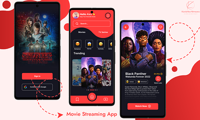 Movie Streaming App app cinema figma film mobile app movie movie app movie streaming streaming app ui ui ux