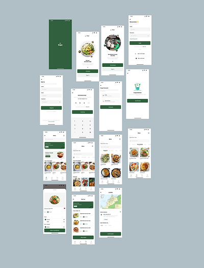 Kupa Food Delivery App app design ui ux