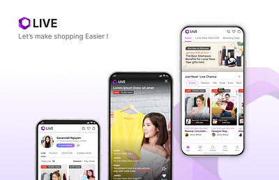 Shopping App app dress ecommerce fashion graphic design live mobile shopping ui