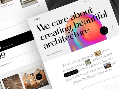 Architectural Agency Website Design architectur architectural design homepage interior design landing page design modern design ui design uihut web design web template webdesign webflow website website design