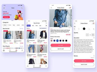 Clothes Ecommerce App Design designs, themes, templates and ...