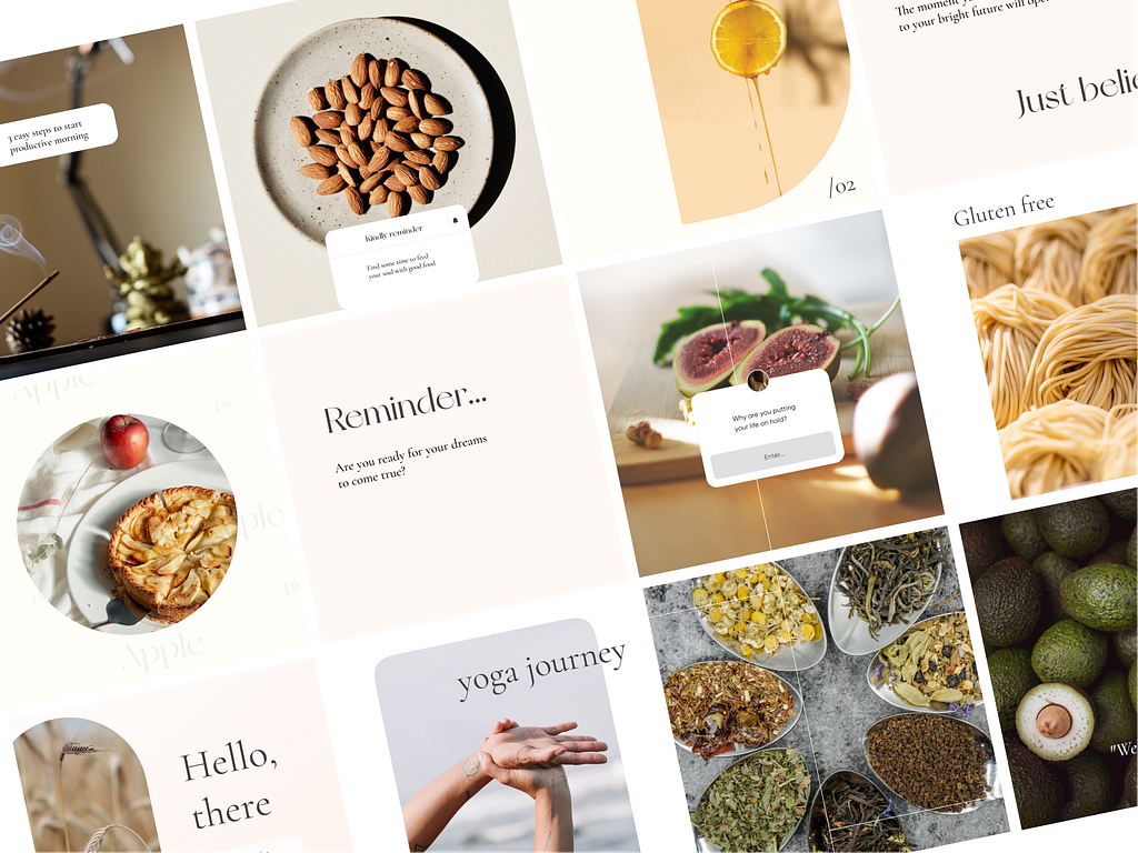 Instagram feed templates for Simply by Kateryna Leshchenko on Dribbble