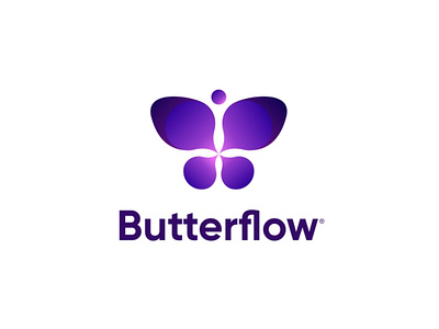 ButterFlow - Logo Design brand branding design graphic design illustration logo logo design logodesign mark ui