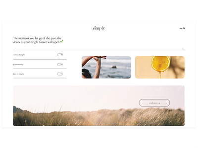 ui/ux for Simply blog design ui ux web design