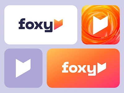 Foxy - Logo Design ai ai tool blog blogging brand identity design brand identity design logo branding bubble chat creative logo design fox foxy hot jeroen van eerden logo monogram platform smart tool talk visual identity design