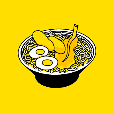 Ramen Bowl food illustration illustrator japan photoshop procreate ramen