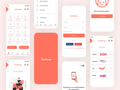 FastKargo app cargo cargoapp design figma kargoapp mobil mobilapp mobildesign ui