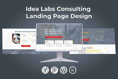 Idea Labs Consulting Landing Page Design branding business website graphic design landing page logo responsive website