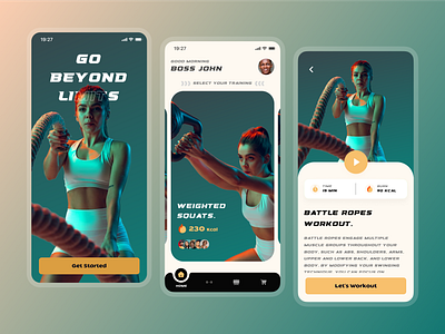 Fitness App branding design desktop figmadesign fitness fitnessapp graphic design gym mobile mobileapp ui ux web workout