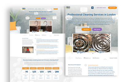 SYKCleaning:Igniting Service Requests through a Revamped Website design elementor ui ux website design wordpress