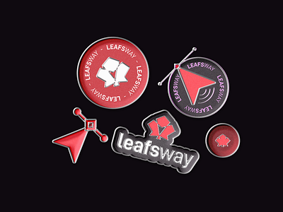 LeafsWay - identidade visual brand design brand identity brand sign branding canada logo logo design logotipo logotype pin stickers uiux ux design