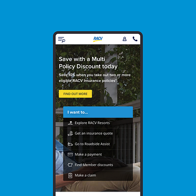RACV branding creative design ui