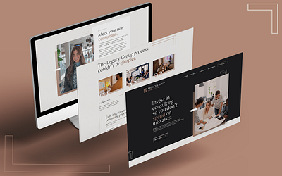 Consulting firm website design business website ui wordpress