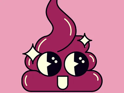 Poop 80s adobe illustrator boho cute design emoji flat graphic design illustration logo love poop retro set vector