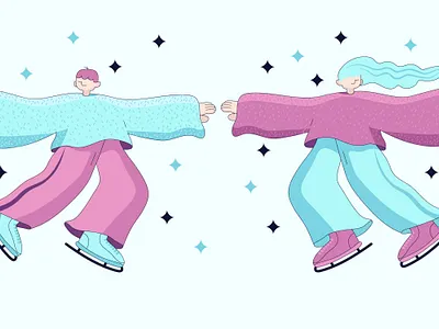 Girl and boy 80s 90s adobe illustrator boho boy cute design graphic design illustration logo love play sport vector