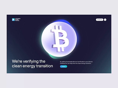 SBP - Website Redesign and New Look 3d bitcoin blob blockchain interactive landing page motion graphics ui web design web3 website redesign