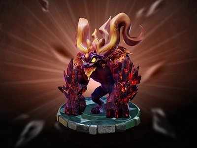 Alchemic World - Draguar Character 2d 3d alchemic world alchemy angry blockchain game bull character chimp dark fantasy fantasy gambling game gaming lava magic mascot nft podium web3