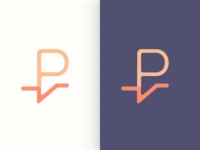 Pulze (Pulse) Logo Exploration v2 + v2.1 branding graphic design health heart illustration letter letter p logo minimal modern orange p peach pulse red type typography vector