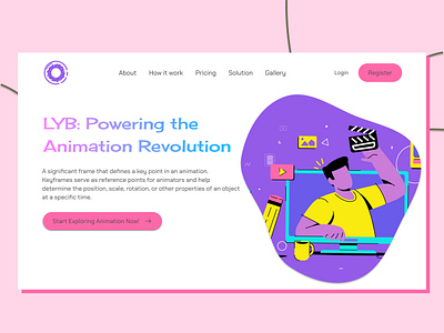 Landing Page UI Design 3d animation branding design elementor figma graphic design illustration logo motion graphics typography ui vector