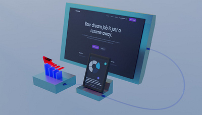 3D Dashboard 3d 3d designing animation blender design motion graphics