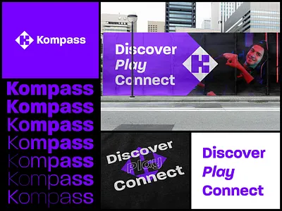 Kompass | Brand Identity and motion design animation arrow logo branding branding and identity design game gamers gaming illustration k letter k logo kinetic type logo design logo design branding logotype motion motion banner