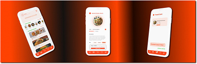 Online Food Ordering Design animation design food ordering design iconography illustration modes of screen typography ui usability ux