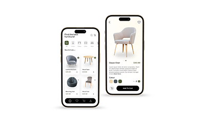 Furniture App Design app design design figma design furniture mobile app mobile app design ui uiux ux