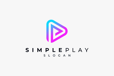 Play Button Modern Logo branding button color colorful design graphic design illustration logo logo design media modern music play play button player simple trendy vector video video player