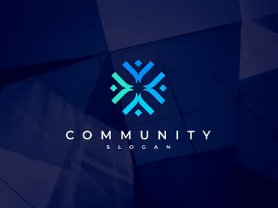Community Social Logo branding design family graphic design illustration logo logo design vector