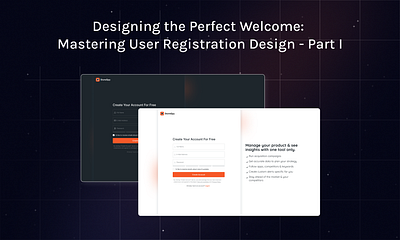 Designing the Perfect Welcome: Mastering User Registraion Design figma log in product design registration saas project ui ui design uiux web web design web page design