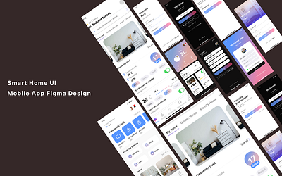 Smart Home UI Mobile App Figma Design design mobile app smart ui ui web