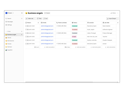 Clean Modern CRM Dashboard app clean crm crmdashboard dashboard design minimal modern trending ui webapp white